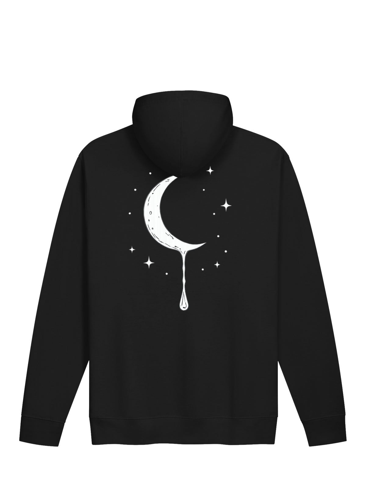 SALTY TEARS - Black Melting Moon Sweatshirt