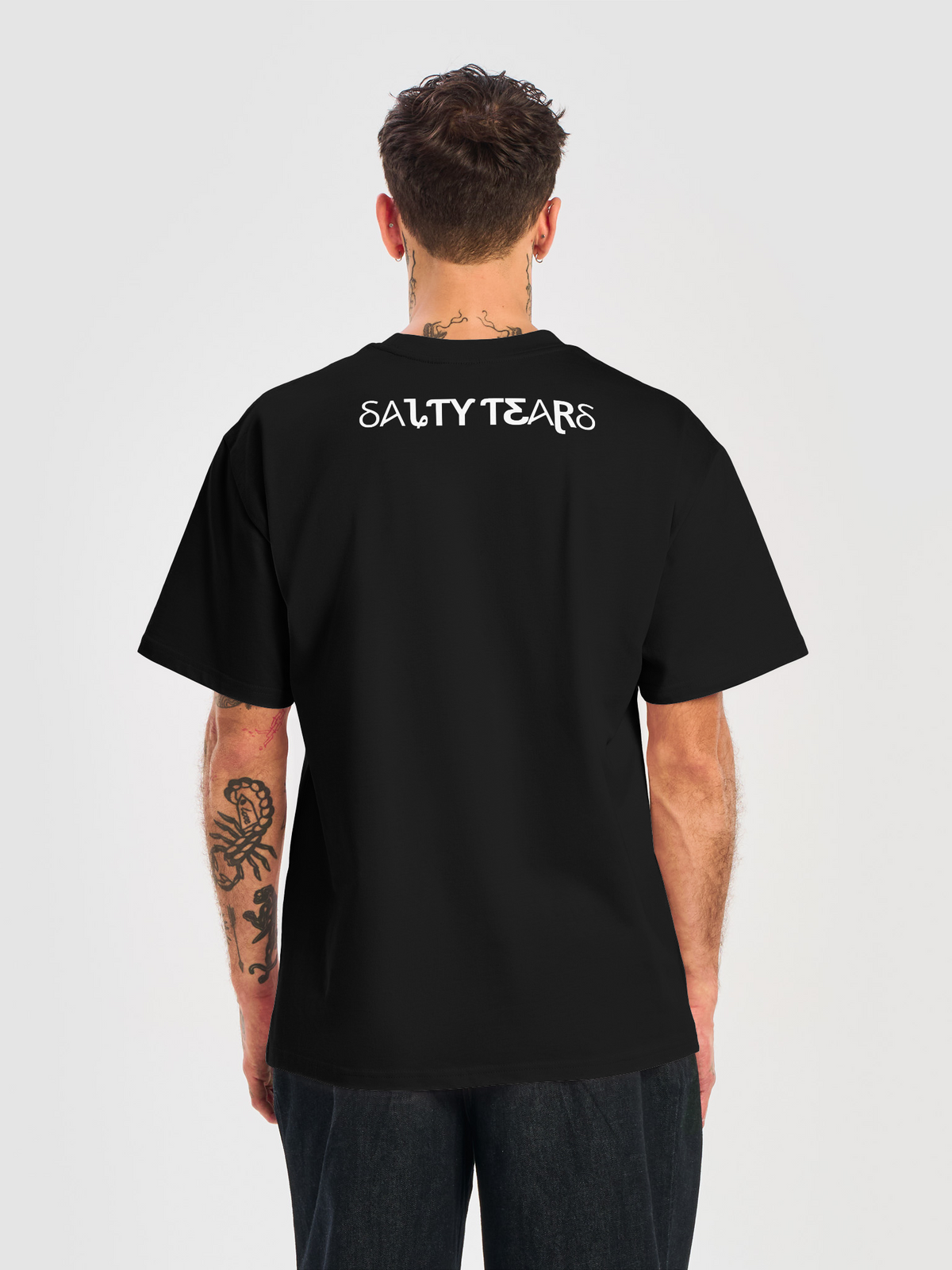 SALTY TEARS - Black Melted Star T-Shirt