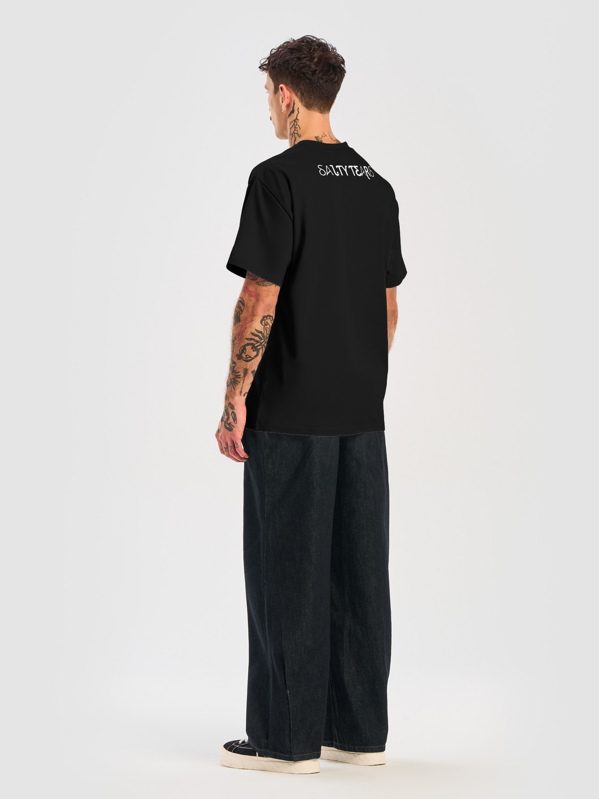 SALTY TEARS - Black Melted Star T-Shirt