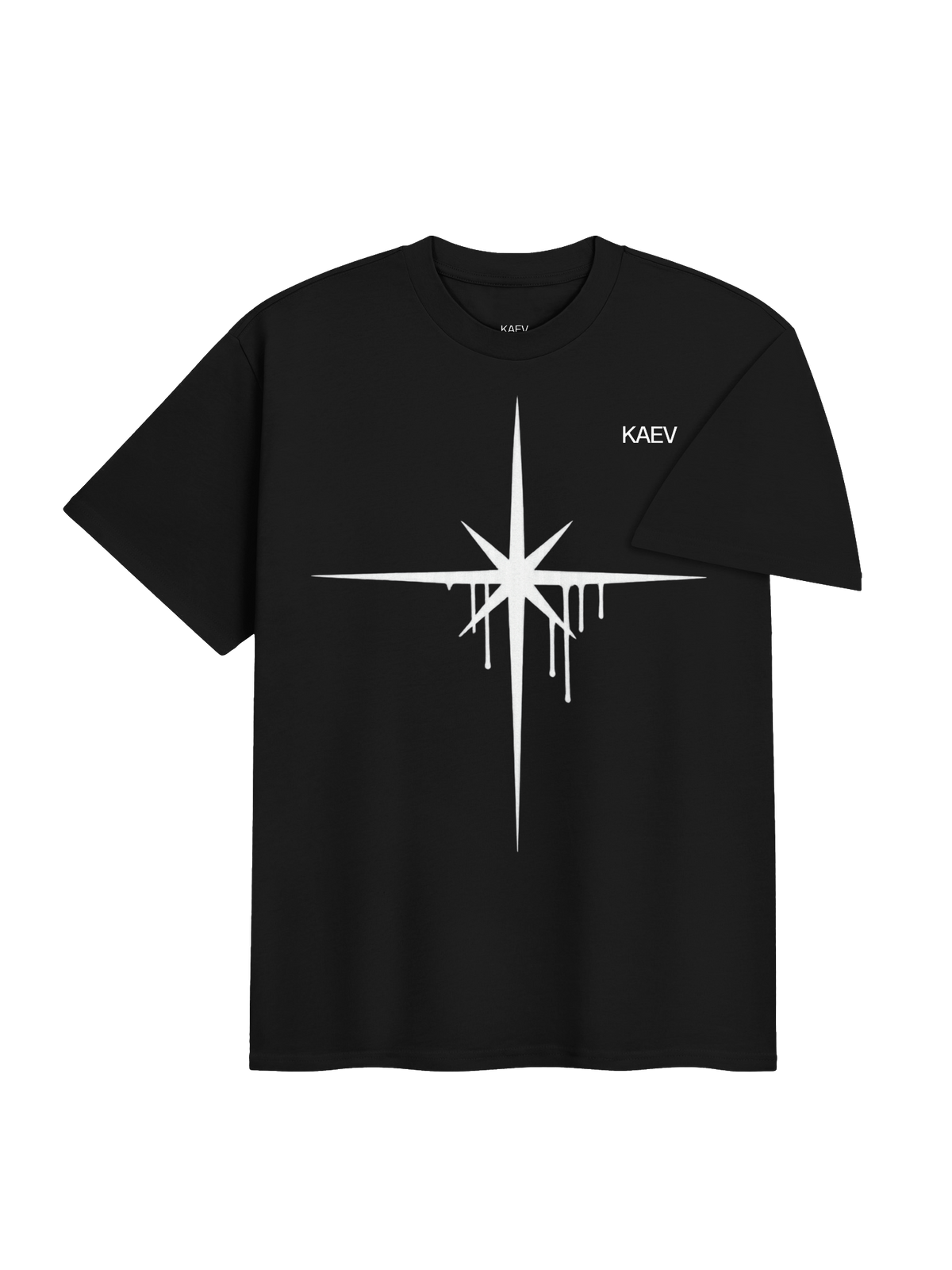 SALTY TEARS - Black Melted Star T-Shirt