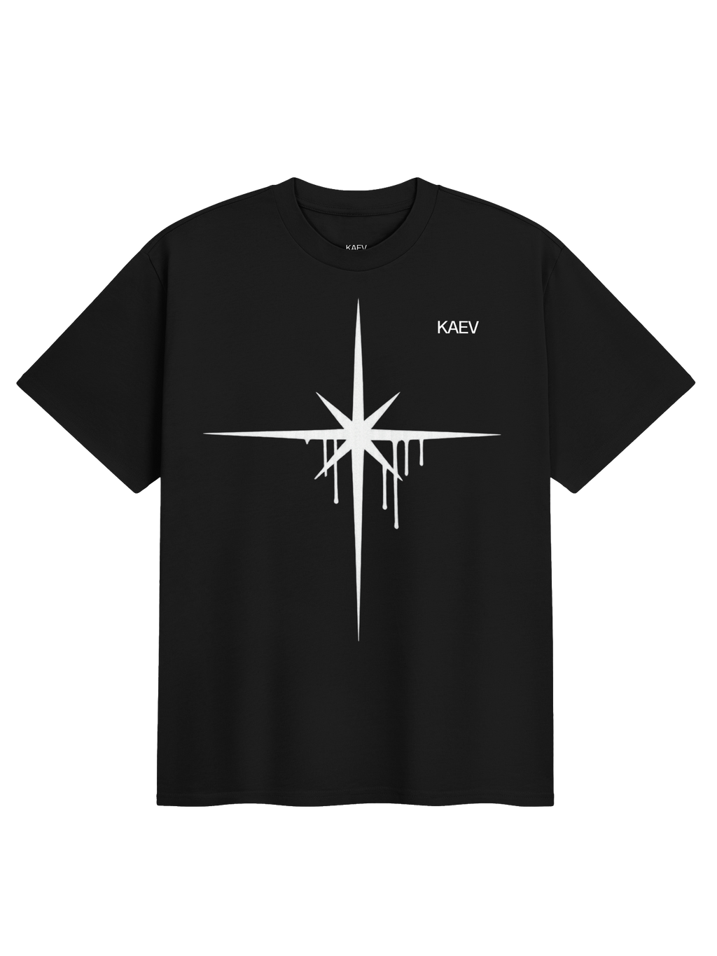 SALTY TEARS - Black Melted Star T-Shirt