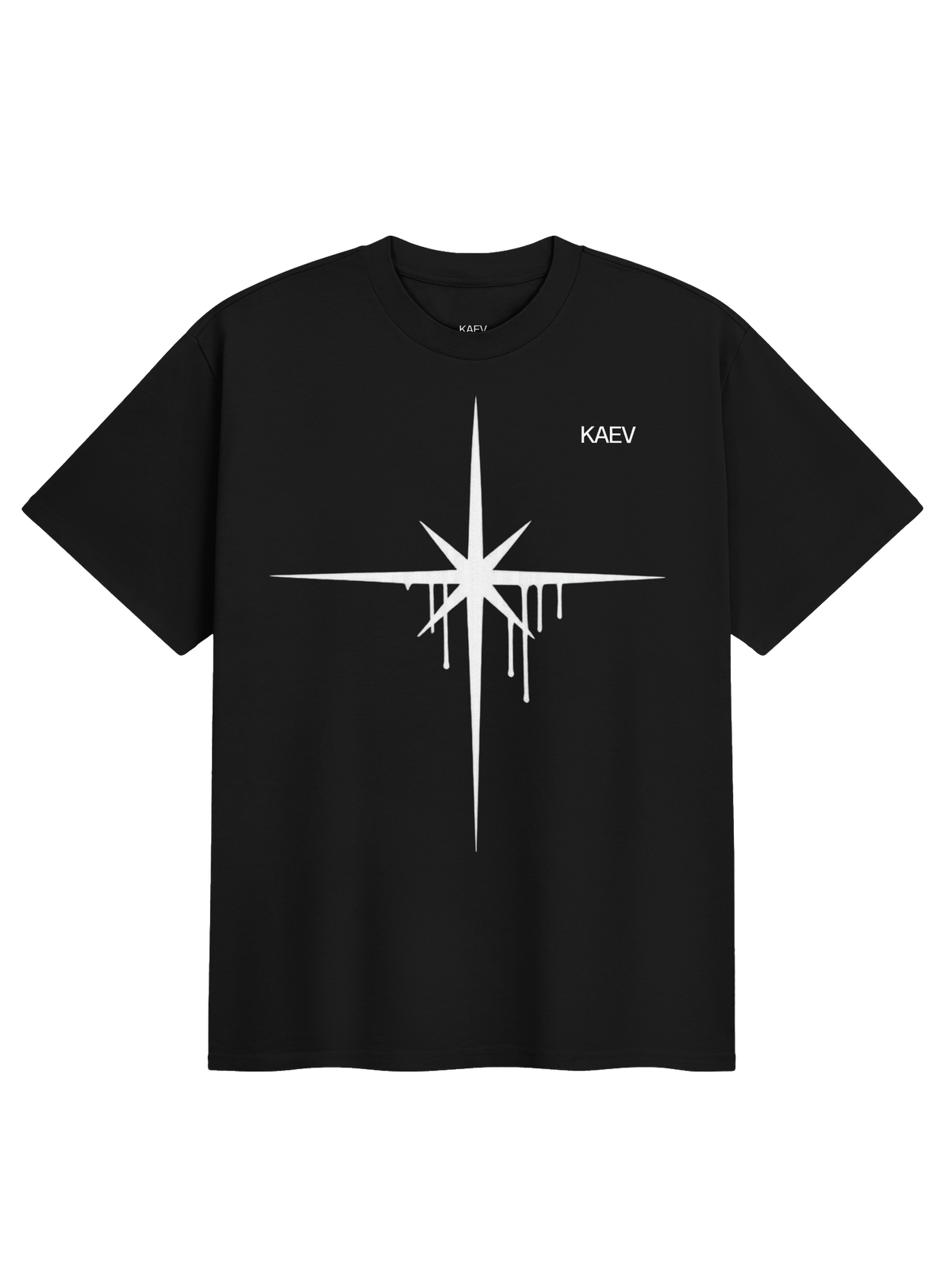 SALTY TEARS - Black Melted Star T-Shirt